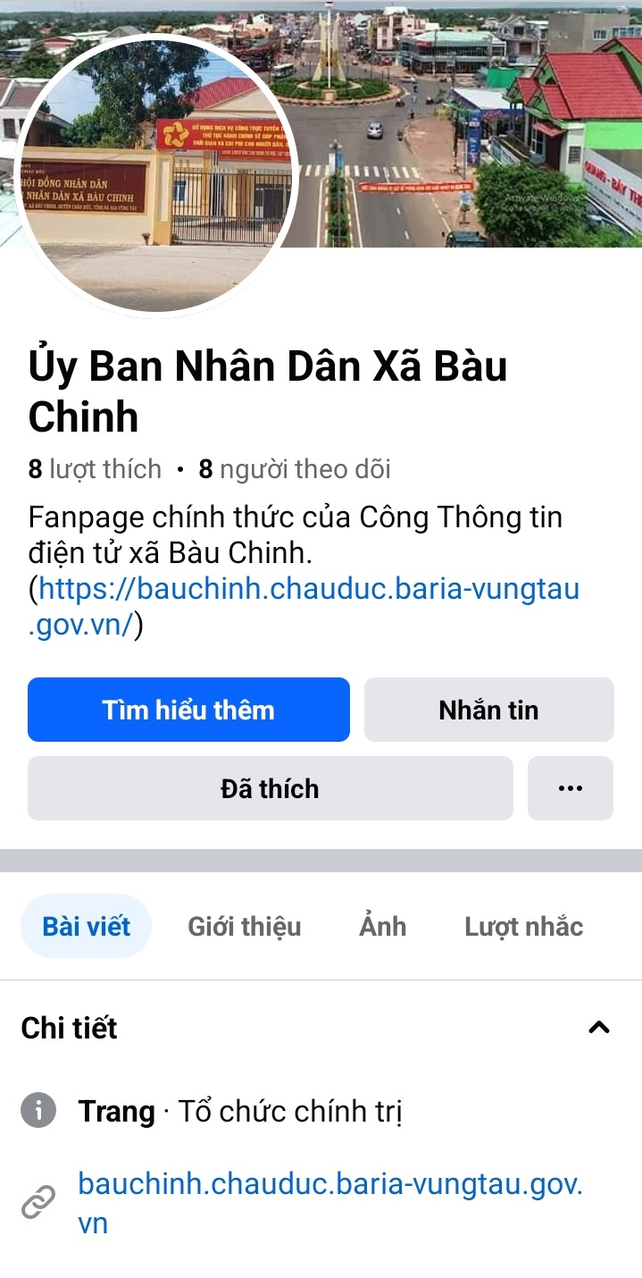 Fanpage Xã Bàu Chinh