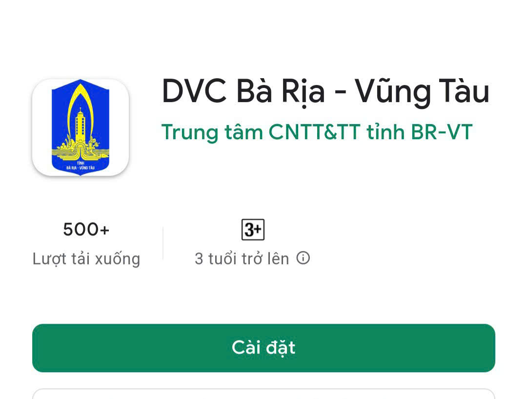 Chính thức vận hành app Dịch vụ công tỉnh Bà Rịa - Vũng Tàu